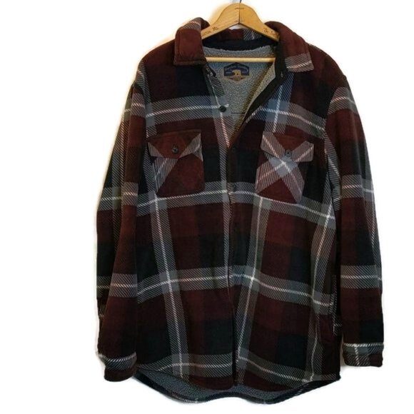 Freedom Foundry Dry Goods Other - Freedom Foundry Dry Goods Size XXL Lined Plush Button Front Shirt Jacket Shacket